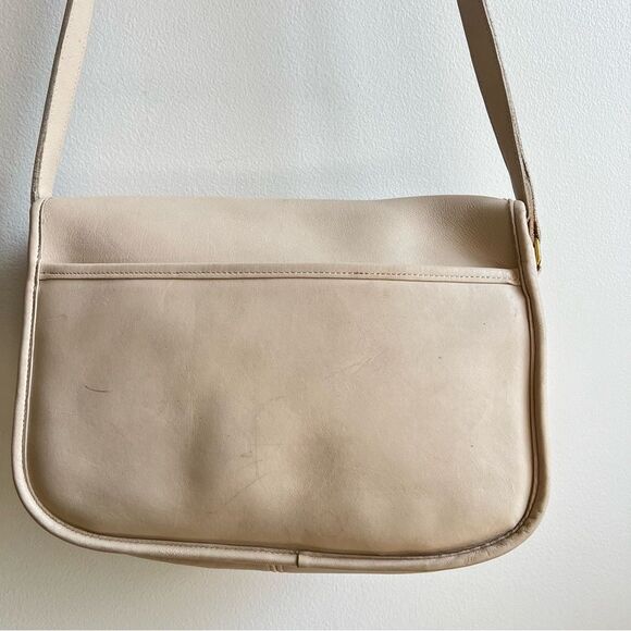 Vintage COACH City Bag Bone Leather Shoulder Crossbody Handbag - Picture 10 of 15